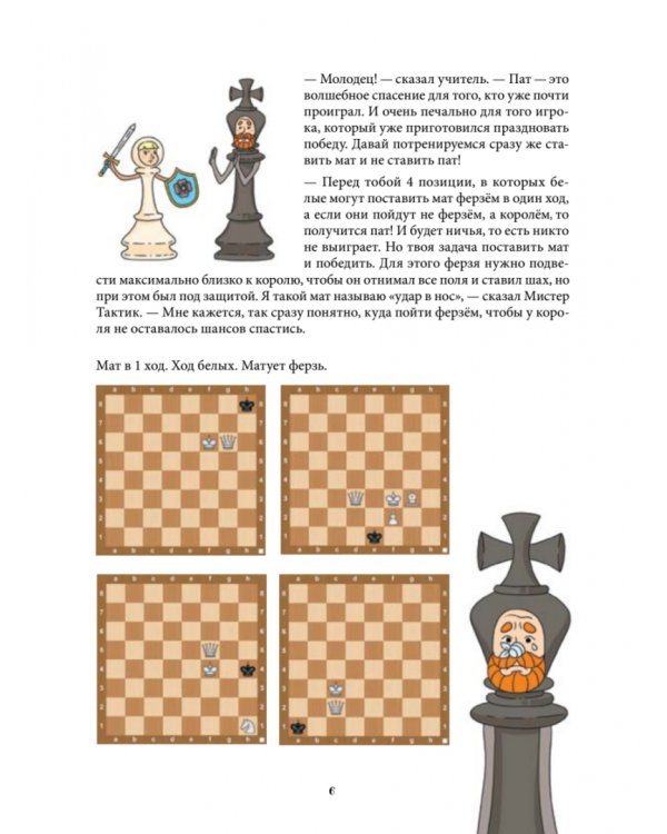 Шахматная тактика и стратегия для детей в сказках и картинках c наклейками. ФГОС