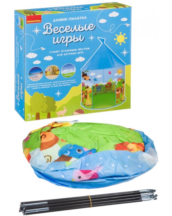 Домик каркасный. Веселые игры, зоопарк