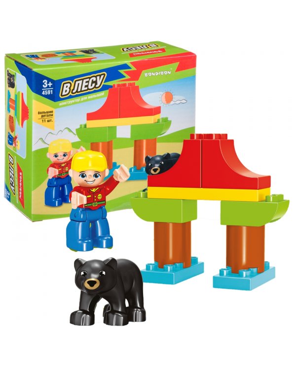 Конструктор. В лесу, 11 больших деталей