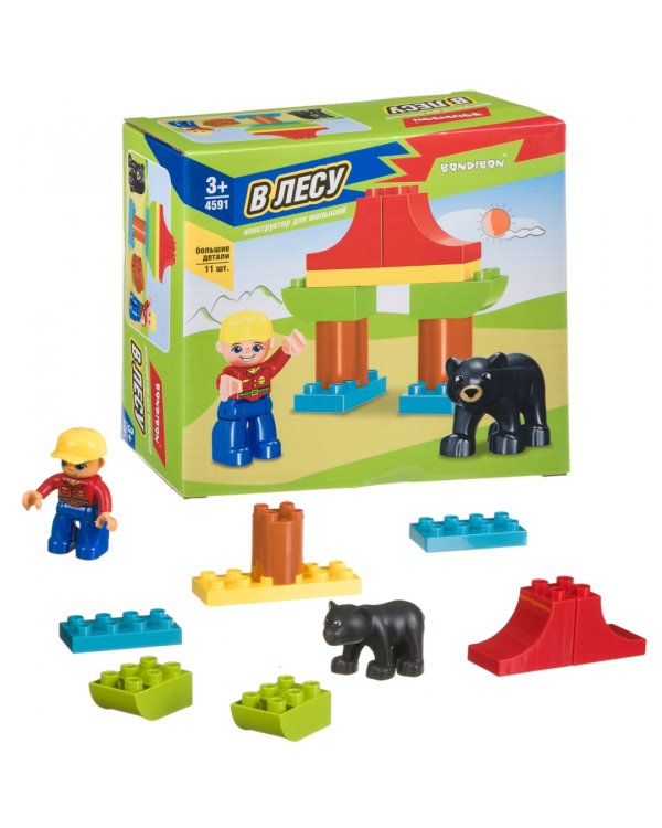 Конструктор. В лесу, 11 больших деталей