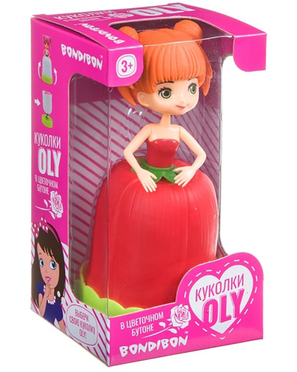 Куколка Oly в красном цветке