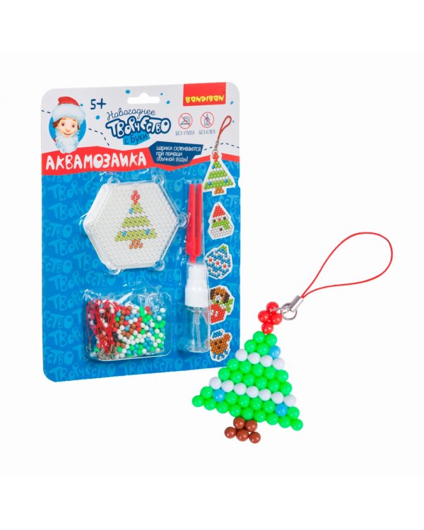 Новогодняя аквамозаика с Буки