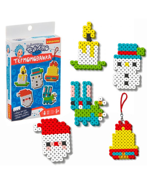 Новогодняя термомозаика 2D с Луки