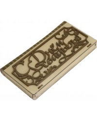 Подарочная коробка для денег "С Днем свадьбы", 92х171х23 мм