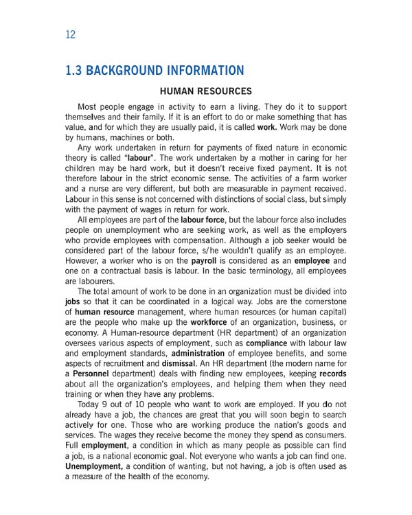 Английский язык в профессиональной сфере. Управление персоналом. Часть 1. Учебное пособие