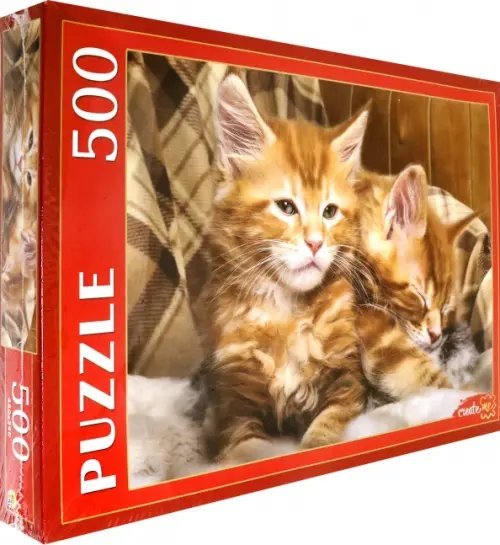 Пазл. Рыжие котята Мейн-куна, 500 элементов