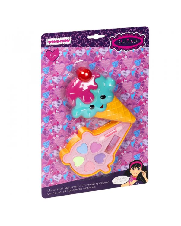 Набор детской декоративной косметики. Косметичка-мороженое