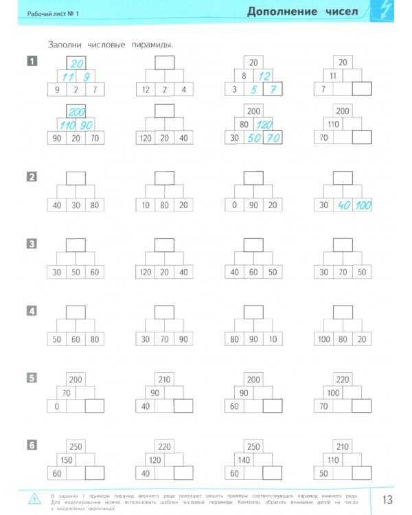 Математика. Быстрый счёт в пределах 1000. Автоматизируем навыки счета