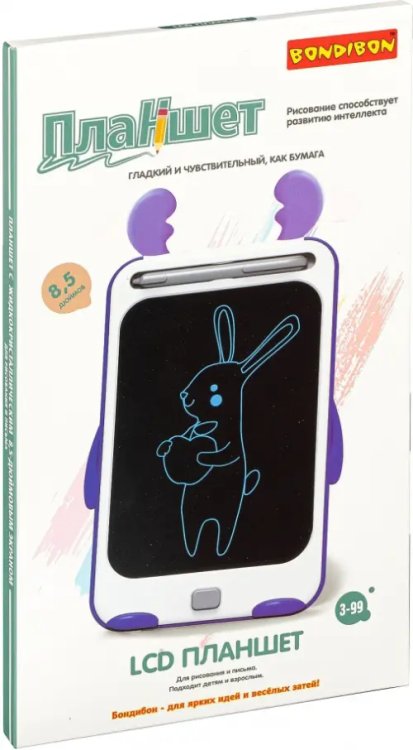 Планшет с жидкокристаллическим экраном. Лось, фиолетовый