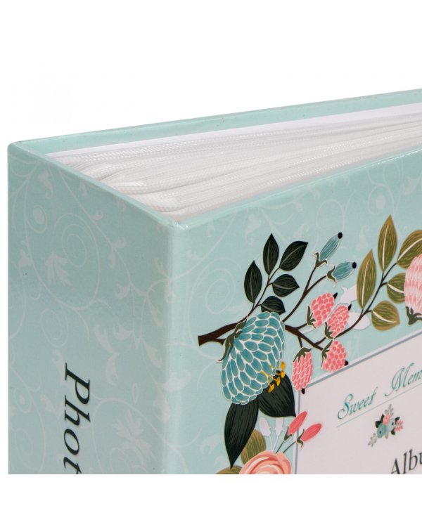 Фотоальбом "Цветочный узор", на 304 фото 10x15 см, твердая обложка