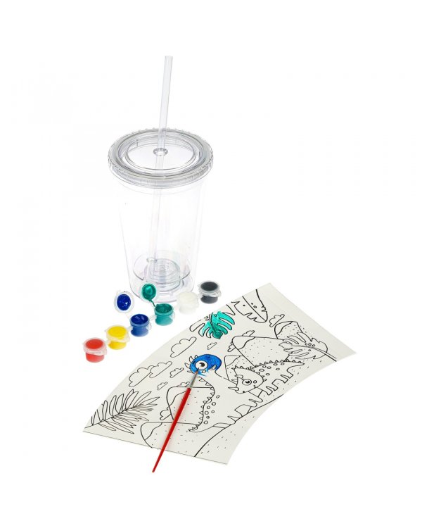 Стакан-раскраска. Динозавры