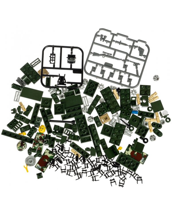 Конструктор. Военный десант. Танк, 173 детали