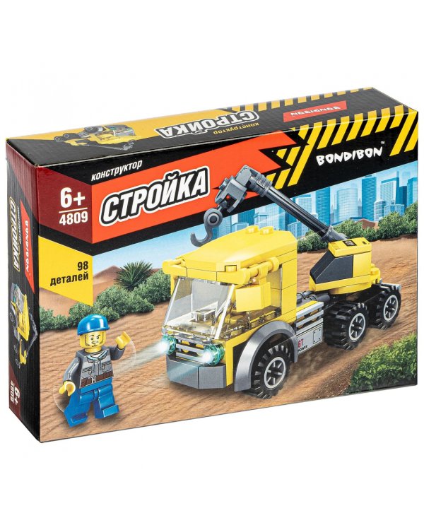 Конструктор. Стройка. Кран, 98 деталей