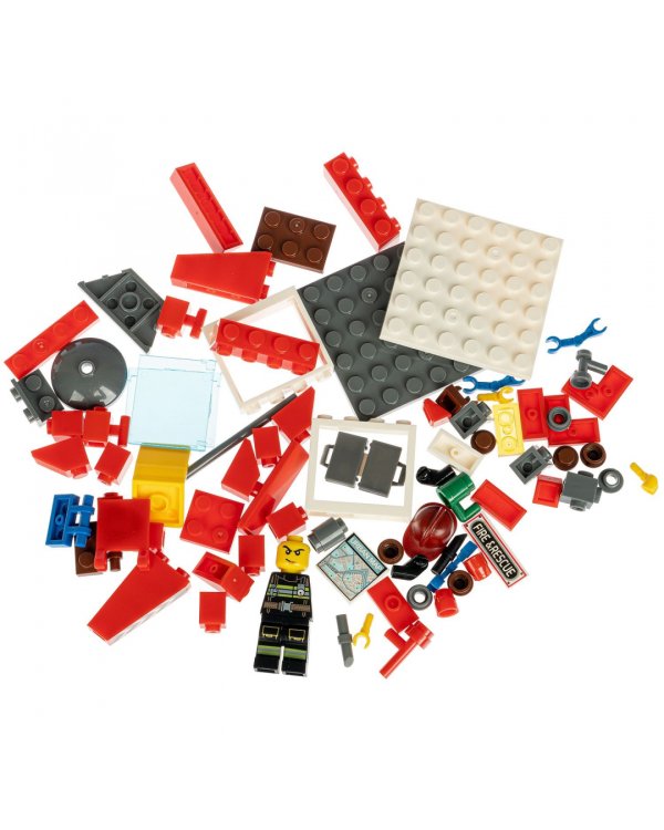 Конструктор. Пожарная служба. Пожарный пост, 80 деталей