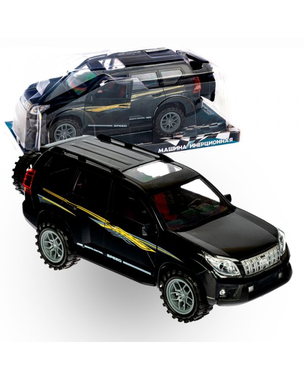Инерционная машинка. Парк техники. Джип, черный