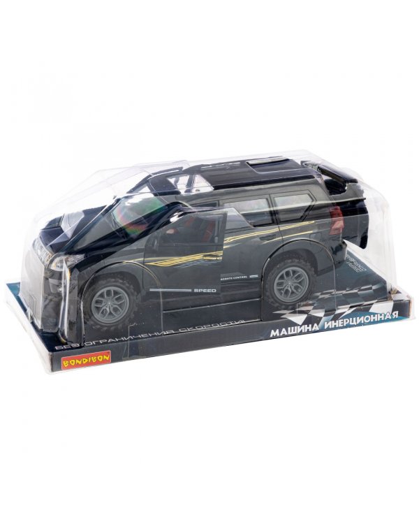 Инерционная машинка. Парк техники. Джип, черный