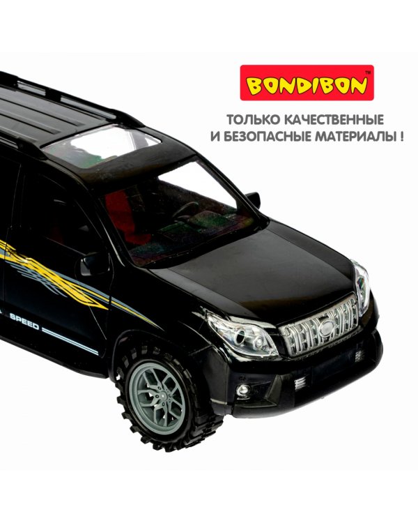 Инерционная машинка. Парк техники. Джип, черный