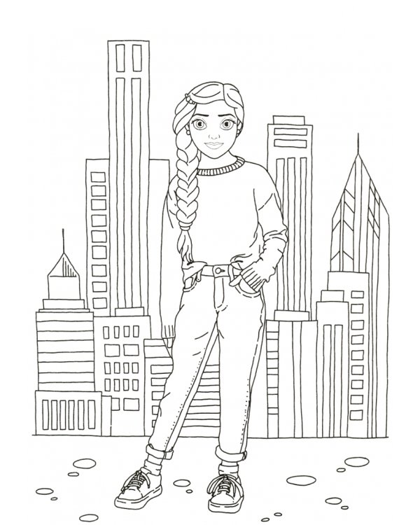 Раскраска. Аня