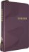 Библия фиолетовая кожаная на молнии, с кнопкой ((1372)077ZTIFIB)