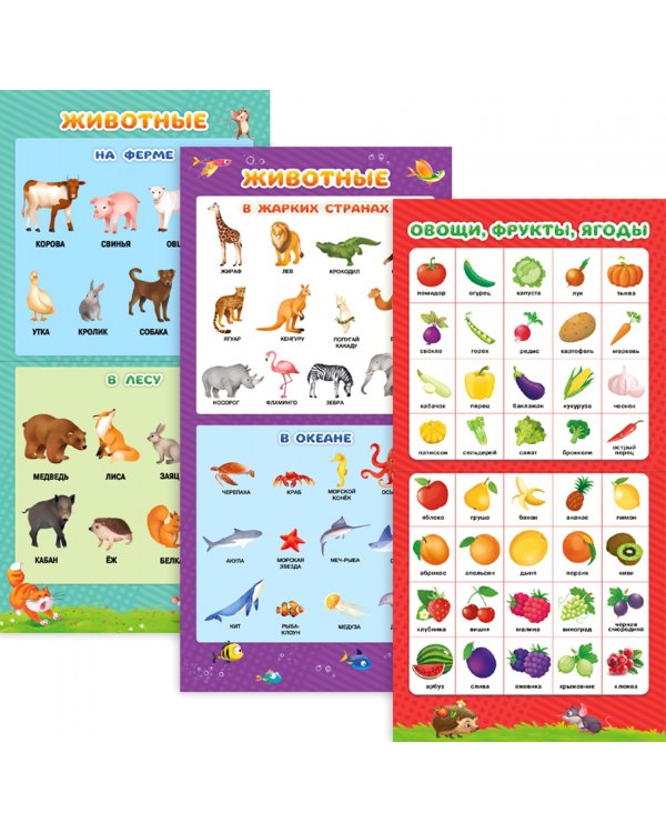 Сборник обучающих плакатов "Мои первые плакаты"