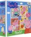 Пазл 4 в 1. Peppa Pig. Семья вместе, 4, 6, 9, 12 элементов