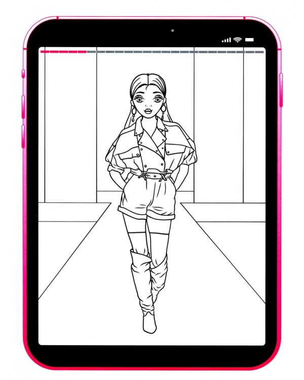 Сторис-раскраска. Путешествия