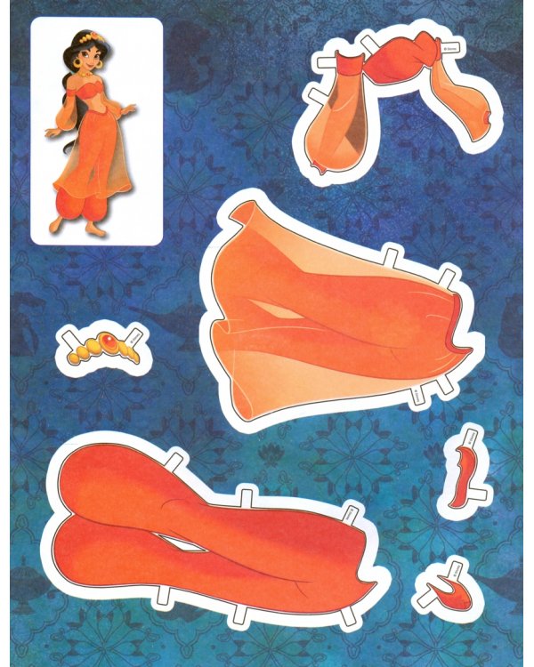 Жасмин. Бумажная кукла с нарядами