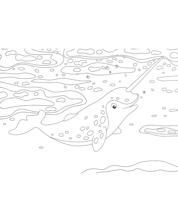 Подводный мир. Раскраски для малышей