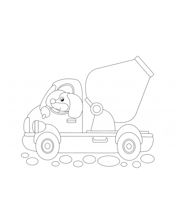 Транспорт. Раскраски для малышей