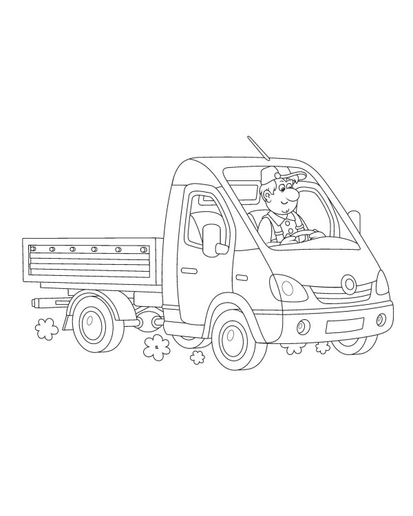 Транспорт. Раскраски для малышей