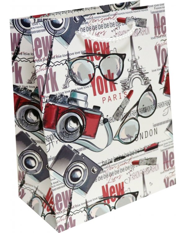 Пакет подарочный "Стиль города", 18х23х10 см