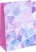 Пакет подарочный "Витраж", фиолетовый, 18х23х10 см