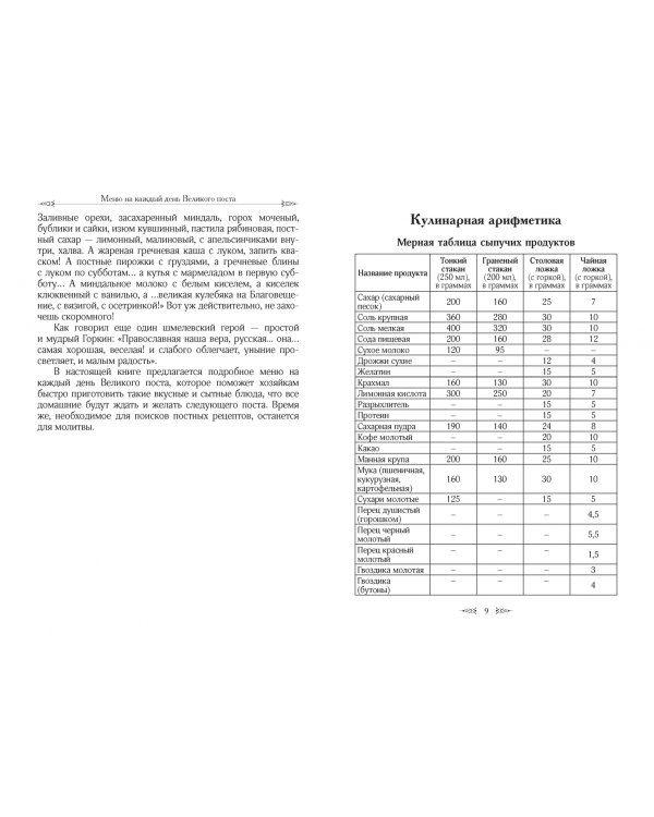 Меню на каждый день Великого поста