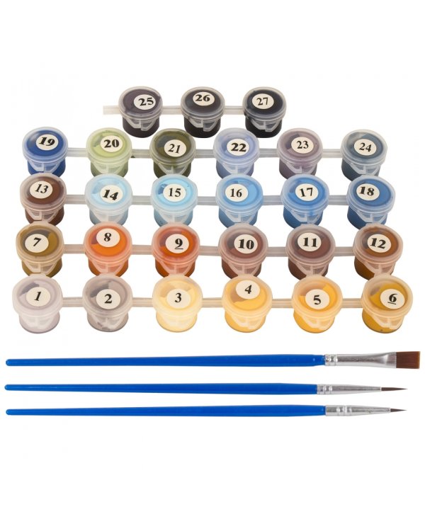 Картина по номерам. Осень в Подмосковье, на подрамнике, 40х50 см