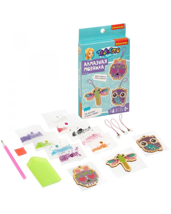 Алмазная мозаика. Брелоки