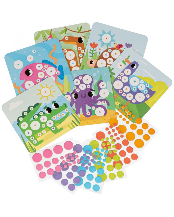 Круглые аппликации для малышей