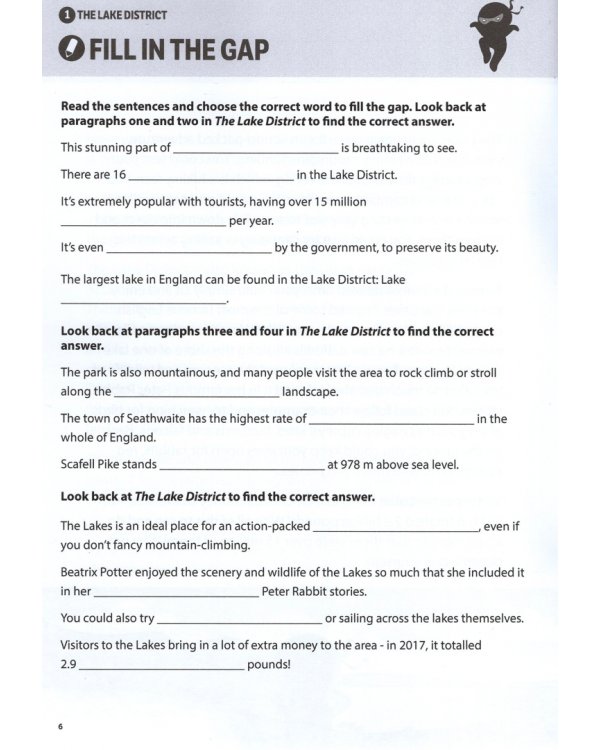 Comprehension Ninja Workbook for Ages 8-9