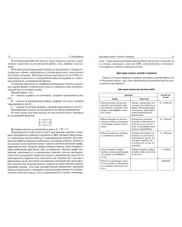 Теория государства и права: программа курса. Учебное пособие