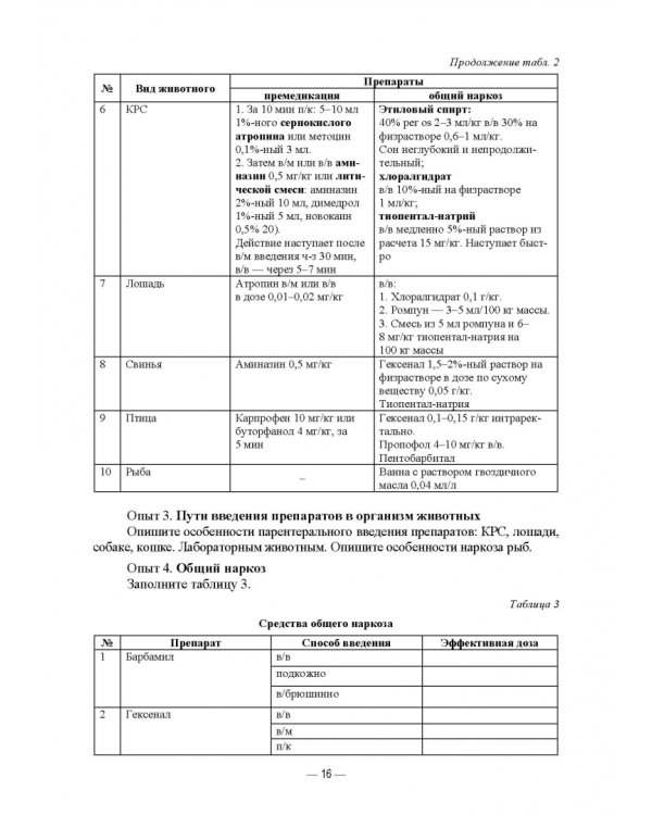 Патологическая физиология животных. Практикум