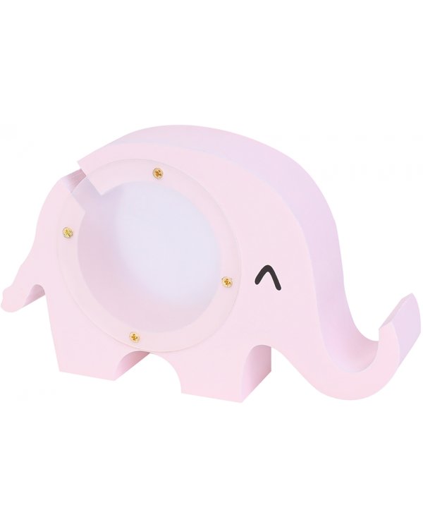 Копилка "Красивый розовый слоник"