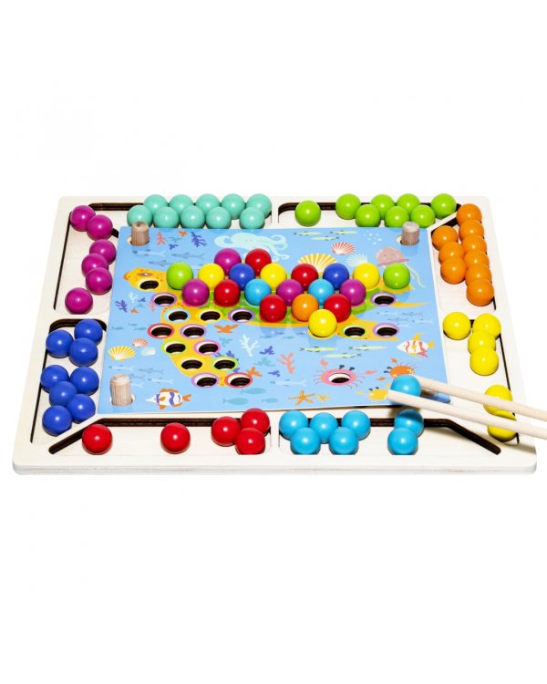 Развивающие игры из дерева. БондиЛогика. Мозаика цвета