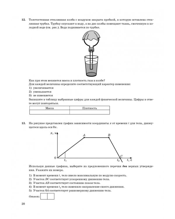 ОГЭ 2022. Физика. 9 класс. Типовые варианты экзаменационных заданий. 12 вариантов