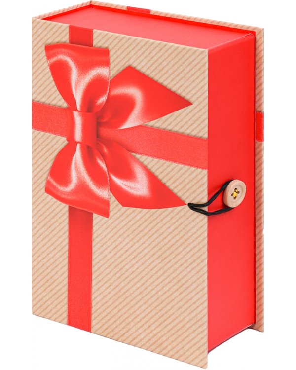 Коробка-книга "Подарок", 120х180х50 мм