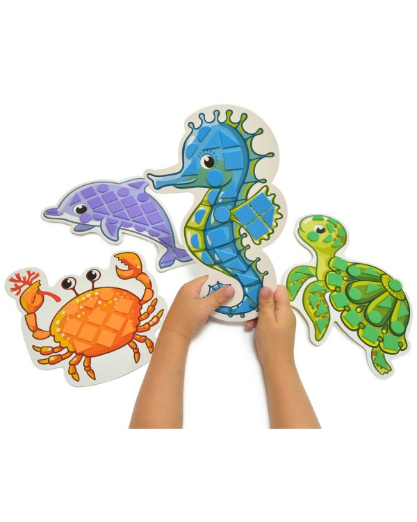 Мягкая картинка для малышей. Морские животные