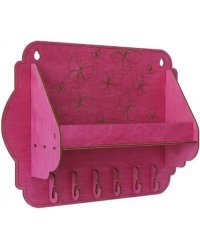 Ключница "Бабочки", слива