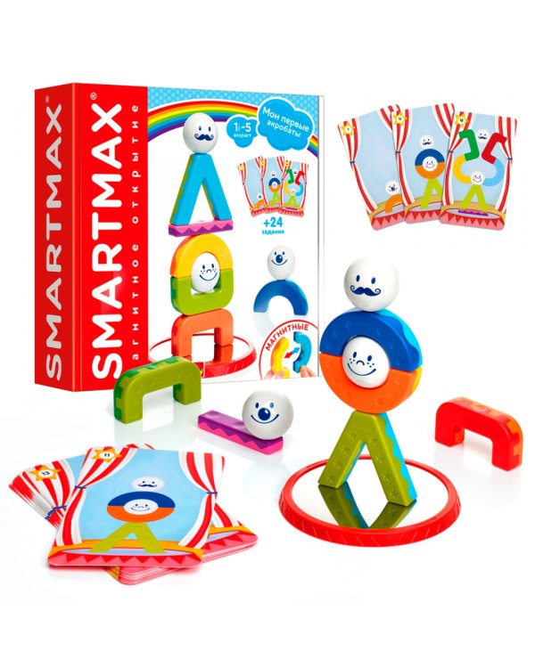 Магнитный конструктор. Мои первые акробаты, 10 деталей