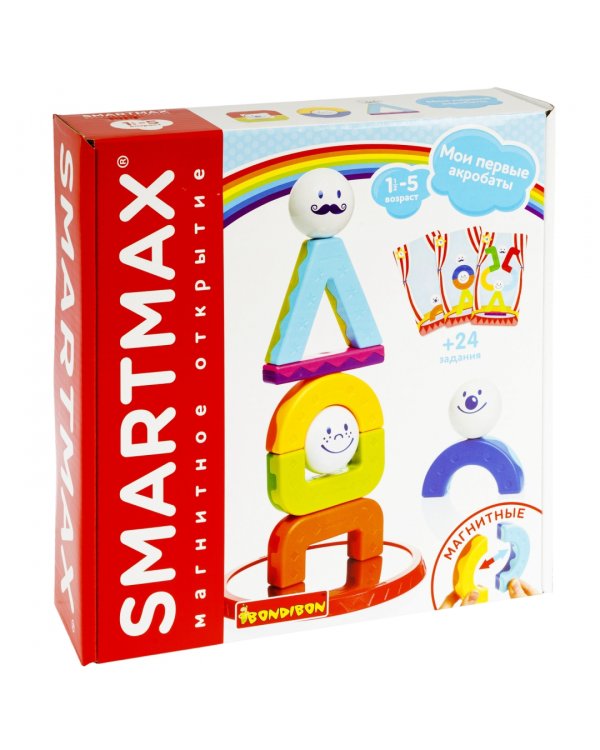 Магнитный конструктор. Мои первые акробаты, 10 деталей