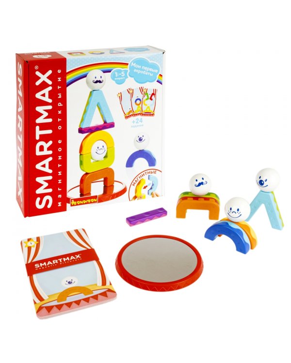 Магнитный конструктор. Мои первые акробаты, 10 деталей