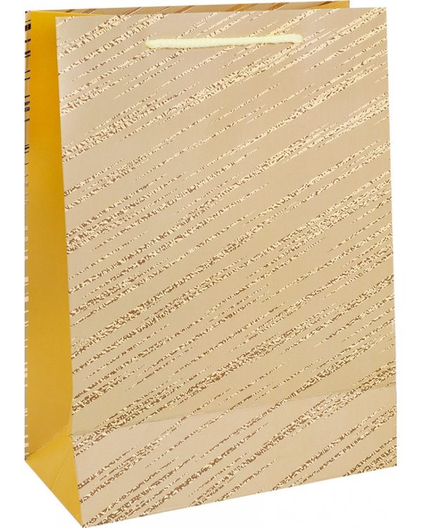 Пакет подарочный "Золотое сияние", 18х24х8,5 см