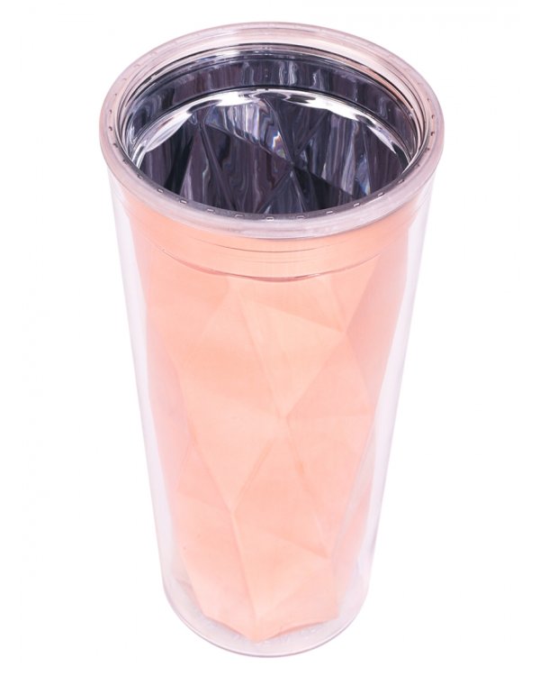 Стакан полигиональный с трубочкой "Яркие впечатления", 600 мл